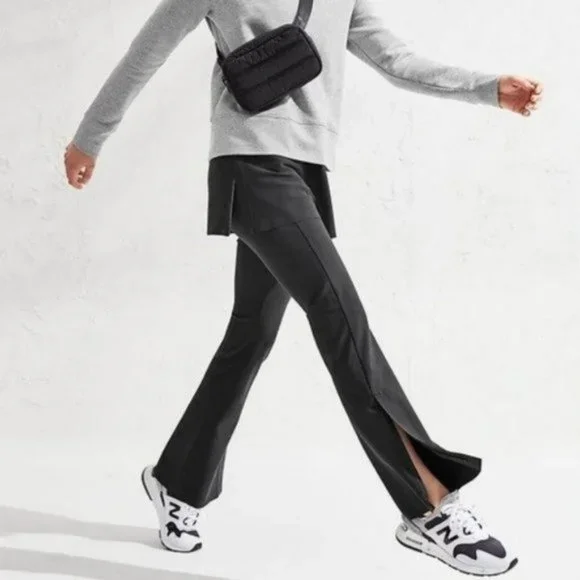 Athleta Stellar Flare Trousers size 4T Anthracite Grey - Picture 8 of 9